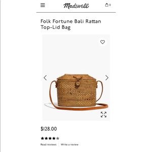 Madewell Folk Fortune Bali rattan top-lid bag